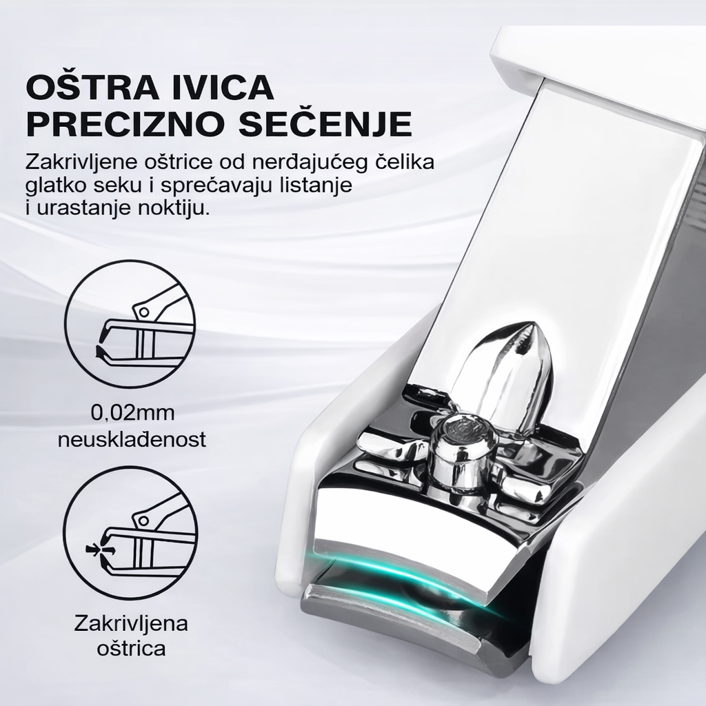 Grickalica za nokte sa lupom i svjetlom