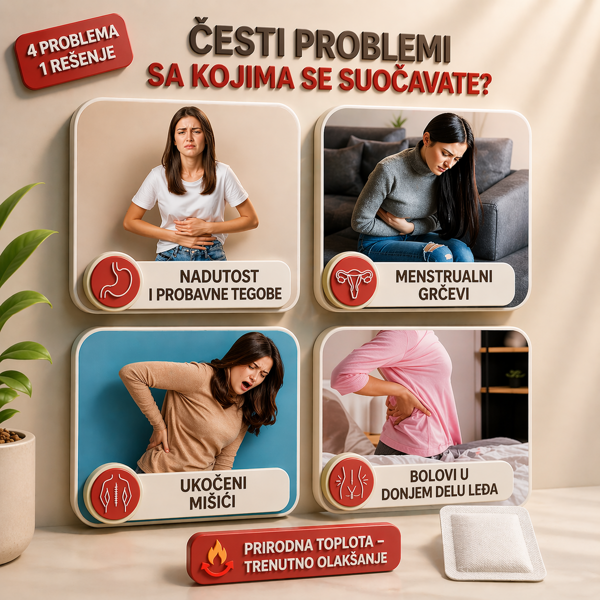 Flasteri za menstrualne bolove