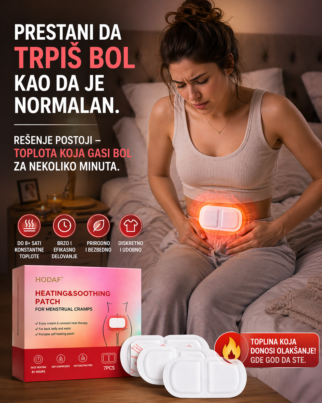 Flasteri za menstrualne bolove