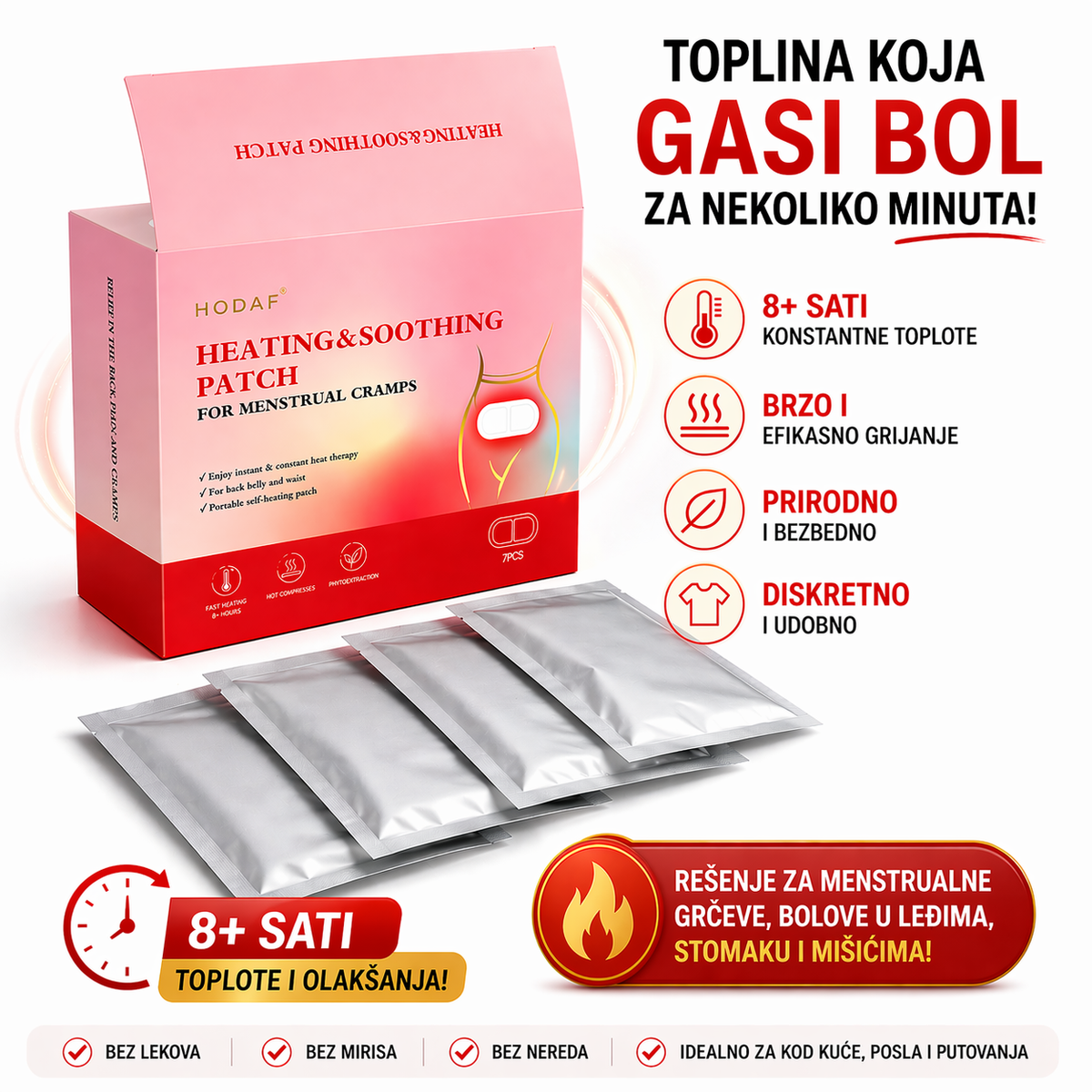 Flasteri za menstrualne bolove